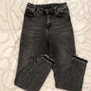 VICI High Rise Skinny Frayed Ankle Jeans